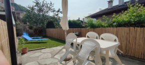 alloggio in centro con giardino